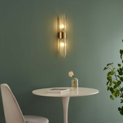 Grande applique art déco pampilles en cristal - Dania