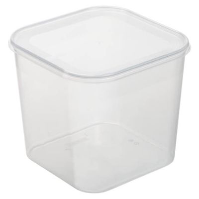 Grande Boîte alimentaire congélation carrée 4,6 litres - Transparent