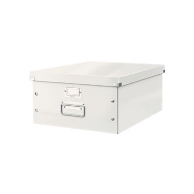 Grande Boîte en Carton avec couvercle format A3+ Multi Usages - Blanc