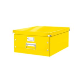Grande Boîte en Carton avec couvercle format A3+ Multi Usages - Jaune