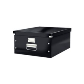 Grande Boîte en Carton avec couvercle format A3+ Multi Usages - Noir