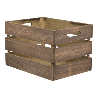 Grande Caisse en bois Vintage Laqué Tablecaddy Securit