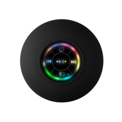 Enceinte Bluetooth étanche IPX7 Avec Ventouse - Lumière LED RGB, Affichage Heure, Micro HD - Pour Douche, Extérieur - 11