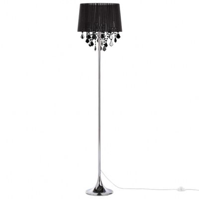 Grande lampe glamour en métal noir EVANS