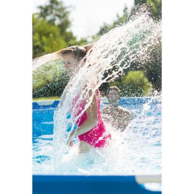 Grande Piscine INTEX Rectangulaire 3x2x0.75 Tubulaire Metal Enfant Adute Jeu Plein Air