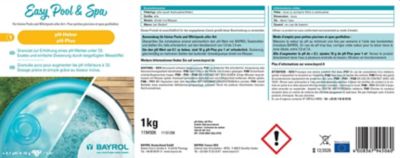 Granules pH Plus Bayrol 1 kg pour Piscine