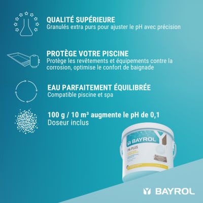 Granulés Ph Plus pour piscine 5kg Bayrol