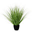 Gras vert artificiel ø50 x h.68 cm en pot plastique ø14,5 cm