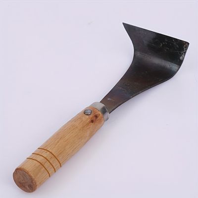 Grattoir à Écorce en Acier Inoxydable avec Manche en Bois - Arrache-Écorce Durable