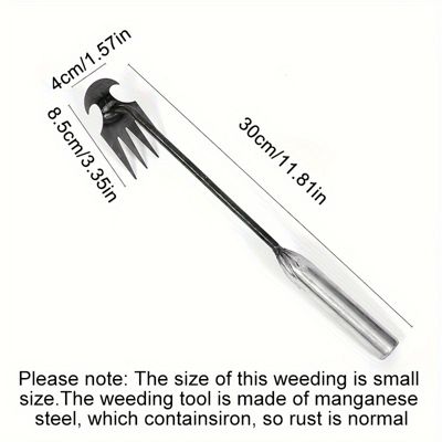 Grattoir Ergonomique à 4 Dents - Outil de Jardinage Sur Pied
