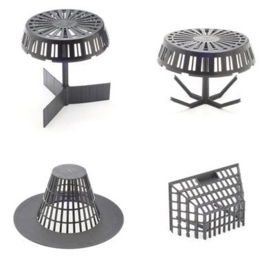 Gravel Guard Pour Drains Anti-Colmatage Chapeau (Diamètre: 150-200). Empêche la saleté de pénétrer dans les descentes pluviales