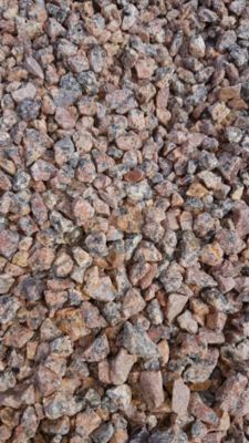 Gravier concassé de couleur rose 350KG