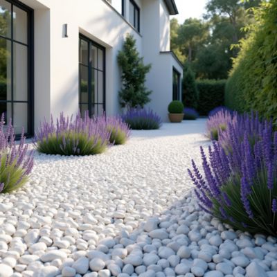 Gravier marbre blanc 40-60 Blooma 750kg