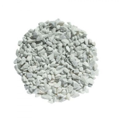 Gravier marbre blanc Carrare 9/12-Sac 25 kg - Blanc