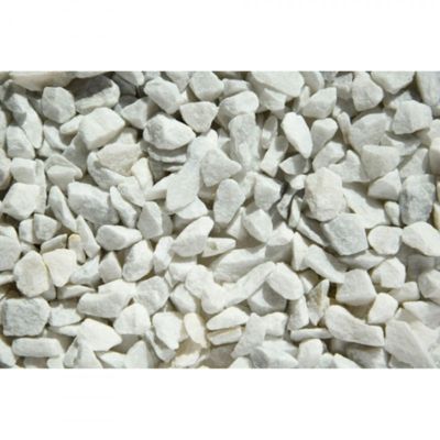 Gravier marbre blanc Carrare 9/12-Sac 25 kg - Blanc