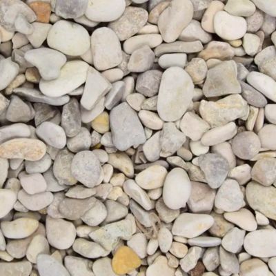 Gravier roulé calcaire beige 5/15 mm - Big Bag 1T (16 m²) - Beige
