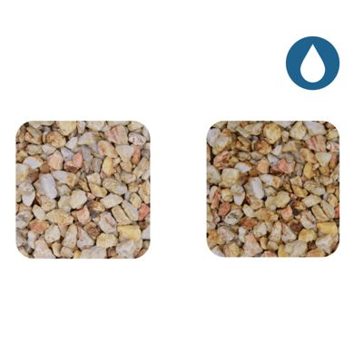 Gravier roulé silex orangé 8/16 mm- Big bag 1T (16 m²) - Orange