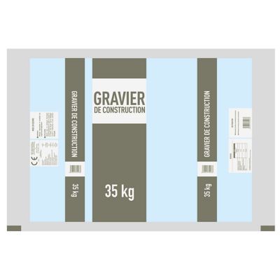 Graviers de construction pour b ton 35kg Castorama