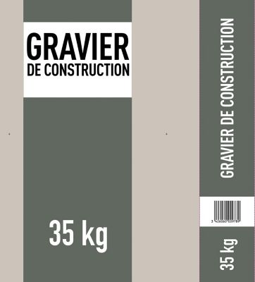 Graviers de construction pour préparation béton 35kg