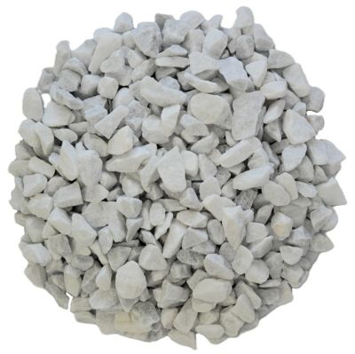 Gravillon concassé marbre blanc Carrare 8/12 en sac de 10 KG