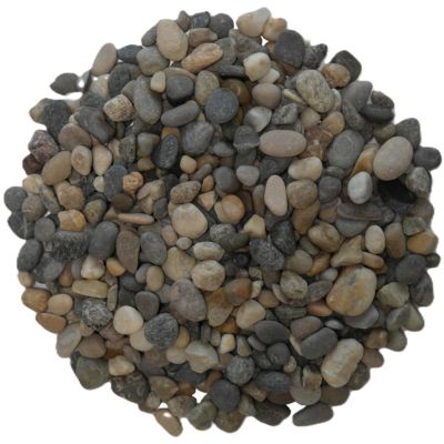 Gravillon roulé mignonette gris mixte 4/6 en sac de 25 KG