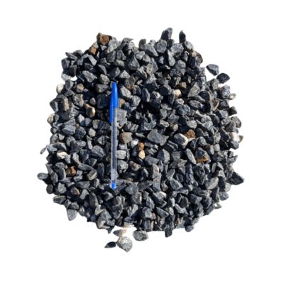 Gravillons concassés marbre bleu-gris 10/14 mm - Lot 15 sacs 25 kg