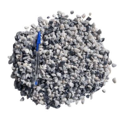 Gravillons concassés marbre bleu-gris 10/14 mm - Lot 15 sacs 25 kg