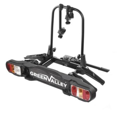 Green Valley Discovery porte velo sur attelage 2 vélos basculant serrure antivol 13 broches