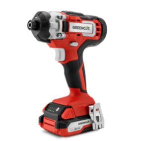 Greencut ATD200L - Perceuse-visseuse à percussion avec batterie lithium 20V, vitesse 3500rpm, porte-outils 1/4