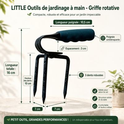 Griffe Rotative Outil à Main De Jardinage