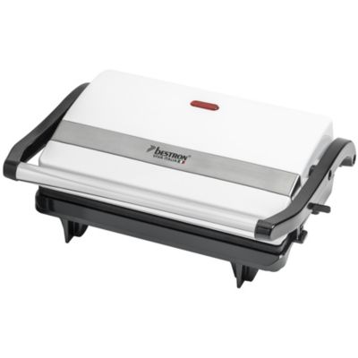 Gril viande et panini 700w blanc Bestron APM123W viva italia