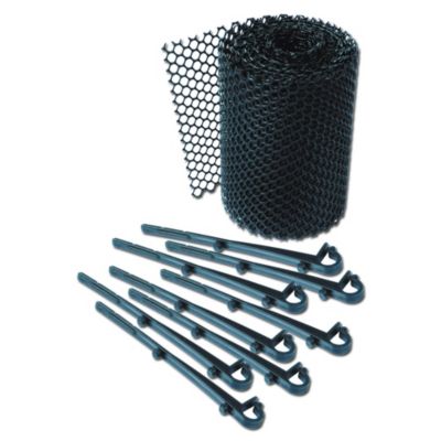 Grillage de protection gouttière et chéneau plastique 6,10 m avec crochets de fixation