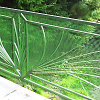Grillage maille carrée vert 0,5cm, L. 3 x H. 1 m
