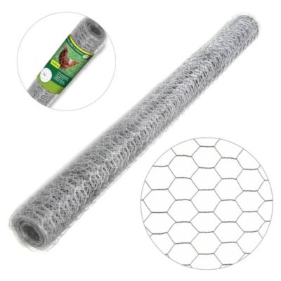 Grillage à poule 1X10 m mailles acier renforcé diamètre  0.7 mm