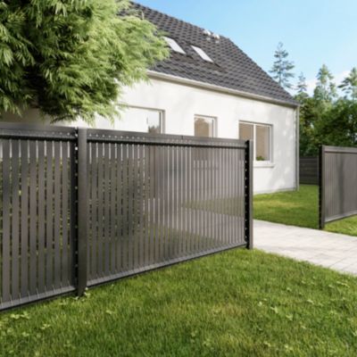 Grillage rigide gris 198,5 x H.123 cm, maille 55 x 200 mm, Blooma Louga