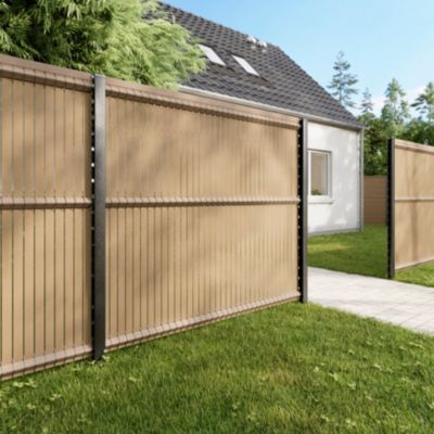Grillage rigide gris 198,5 x h.173 cm, maille 55 x h.200mm Blooma Louga
