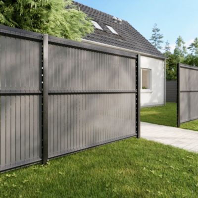 Grillage rigide gris 198,5 x h.173 cm, maille 55 x h.200mm Blooma Louga