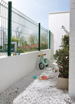 Grillage rigide vert 198,5 x h.63 cm, maille 55 x h.200mm Blooma Louga