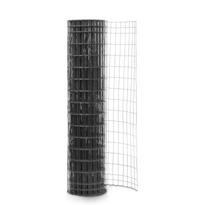 Grillage soudé en rouleau H1m20 x L25m fil 2.5mm maille 100x50 mm Gris anthracite