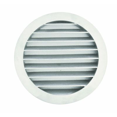 Grille aération extérieure circulaire pare-pluie aluminium prise ou rejet d'air en façade - Diamètre (mm) 200