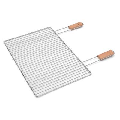 Grille Four Sauvic - Acier Chromé 44.5x34 Cm - Tige 4 Mm, Cadre 5 Mm - Compatible Fours Standard