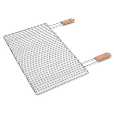 airbrush-city Grille de barbecue rectangulaire en acier inoxydable 40 x 60 cm