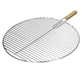 Grille barbeque en acier inoxydable BBQ grillage foyer cuisson ronde 54,5 cm