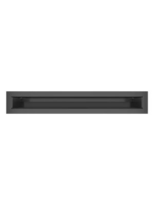 Grille d'aération de cheminée graphite -  Loft 60x400