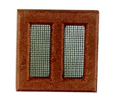 Grille d'aération Claustra terre cuite - 13x13 cm (Rose Clair) au