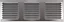 Grille d'aération alu Autogyre à persiennes avec moustiquaire brut 300 x 100 mm