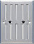 Grille d'aération alu Autogyre à persiennes sans moustiquaire réglable 168 x 130 mm