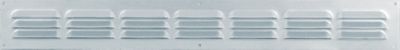 Grille d'aération aluminium Autogyre à persiennes avec moustiquaire brut 400 x 50 mm