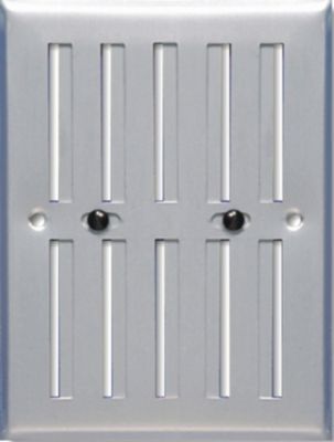 Grille d'aération aluminium Autogyre à persiennes sans moustiquaire réglable 168 x 130 mm
