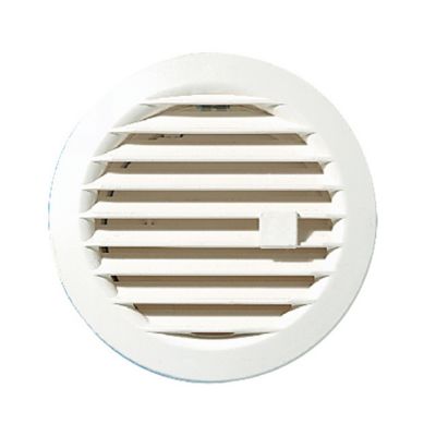 Grille de Ventilation PVC Blanc à encastrer 20x20 avec cadre